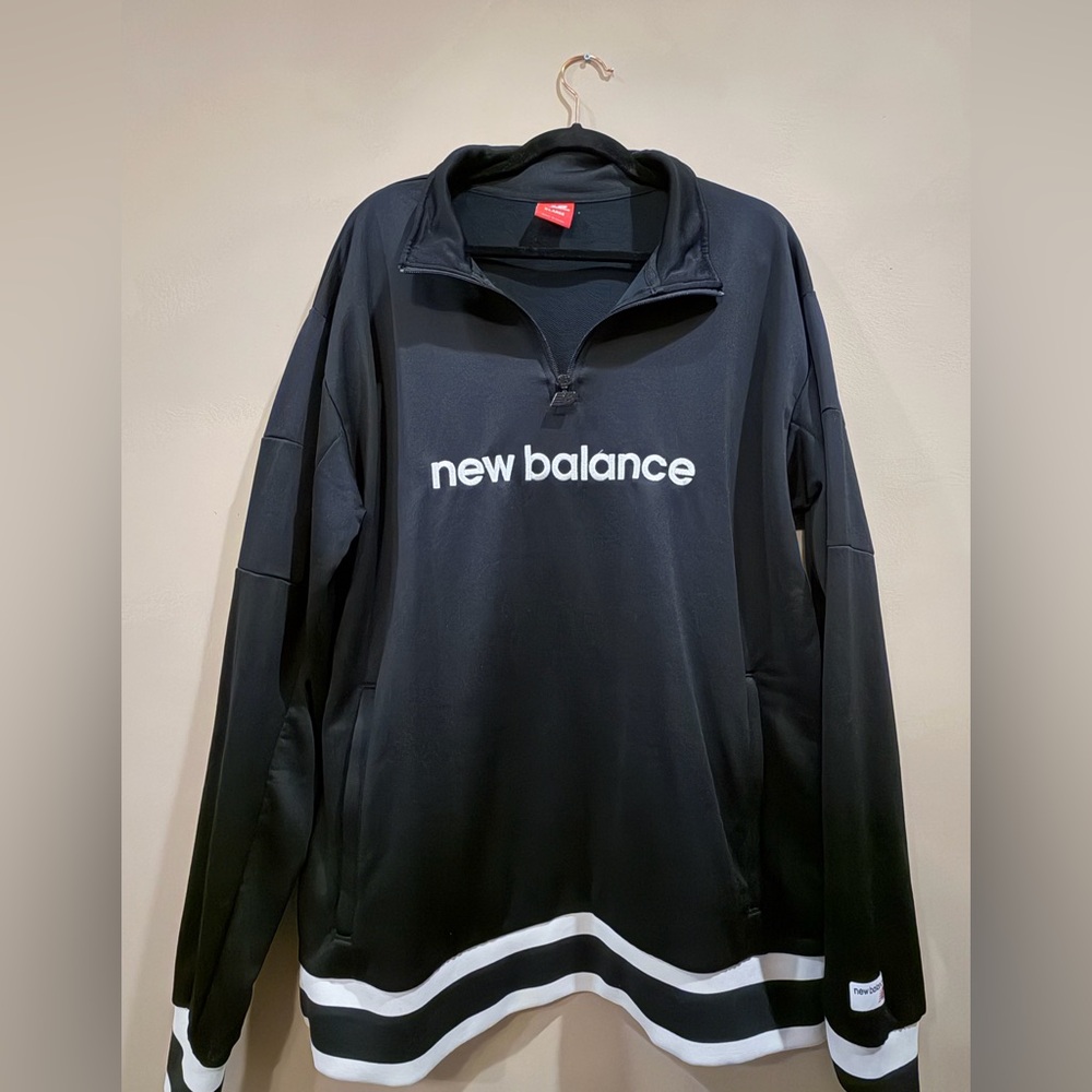 New Balance Black Quarter-Zip Pullover